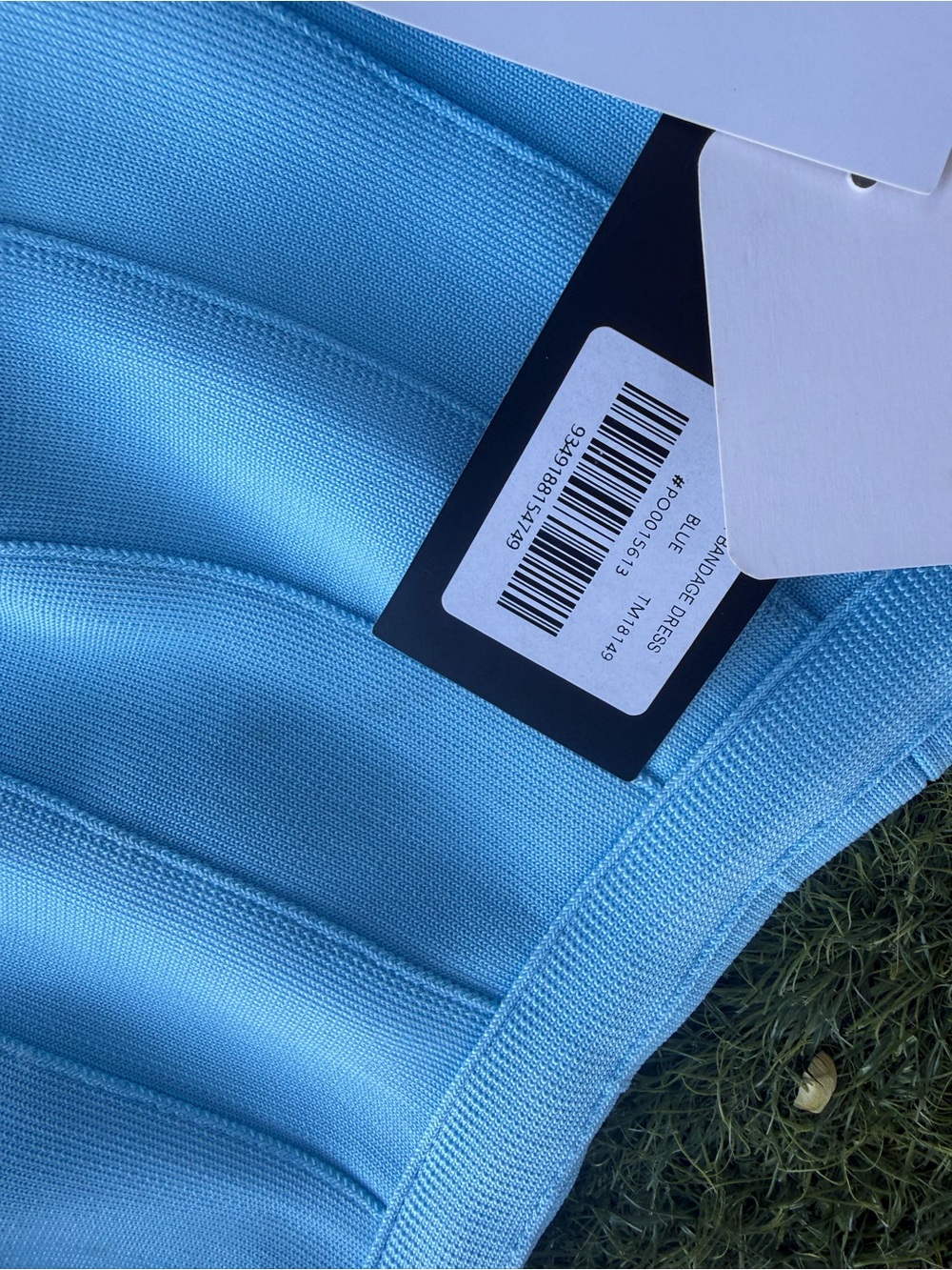 Tiger Mist Sky Blue Strapless Bandage Mini Dress - Picture 3 of 4